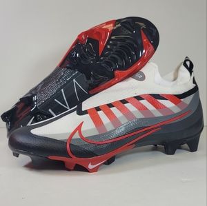 Nike Vapor Edge Elite 360 Flyknit Red White Football Cleats Size 14 DQ3558-061